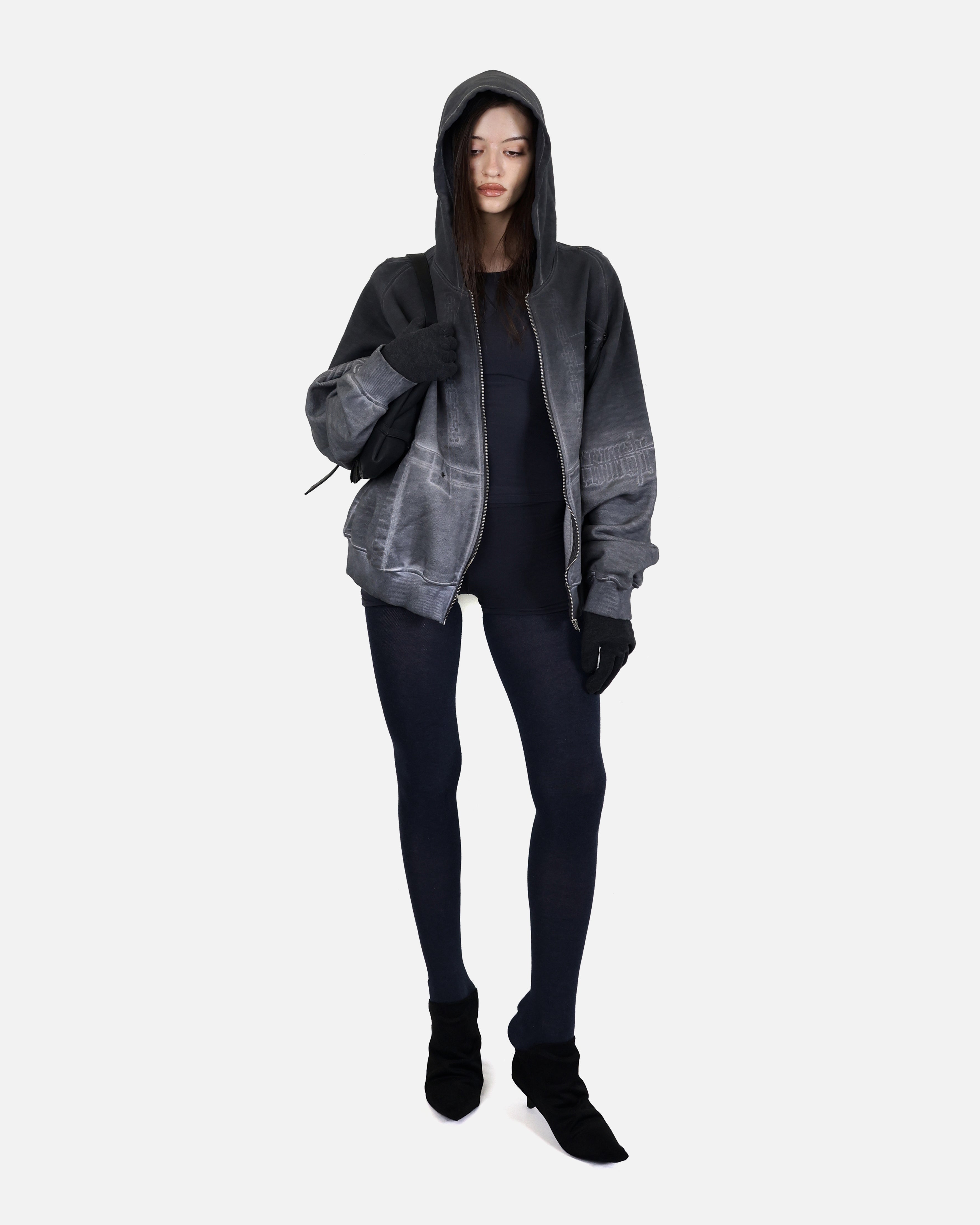 BRACES ZIP UP HOODIE