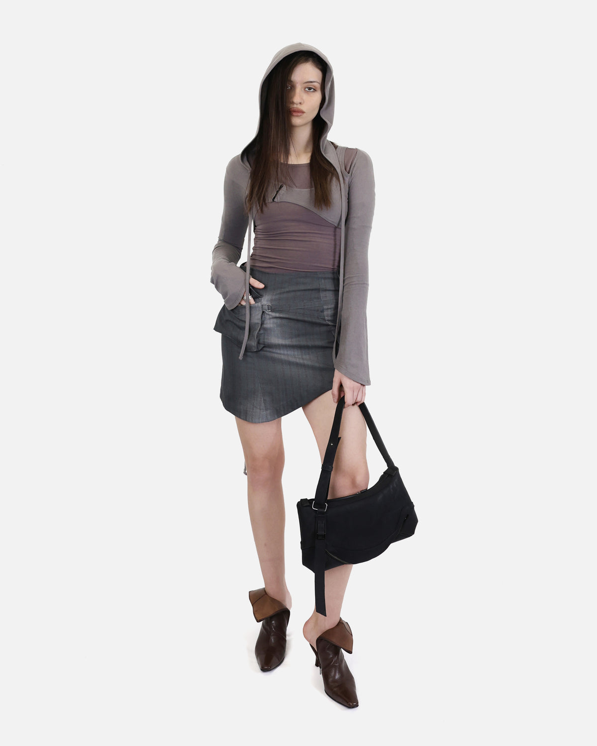 HOODED CARDIGAN