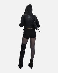 BRACES ASYMMETRIC ZIP UP HOODIE