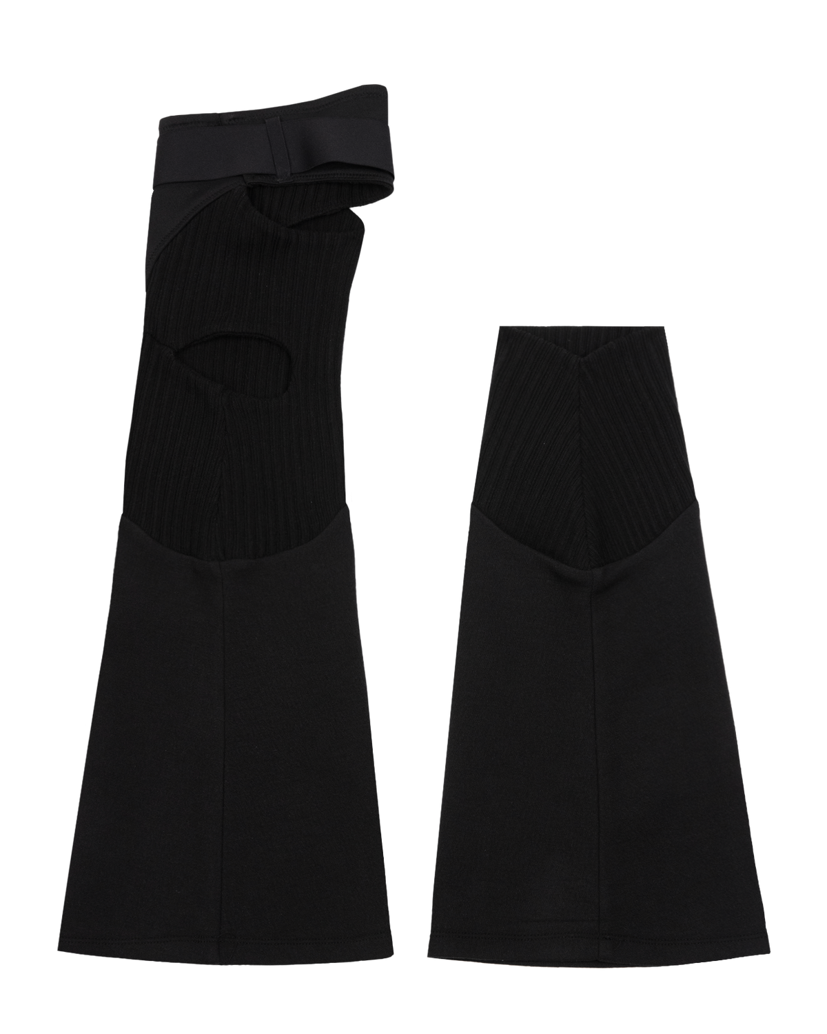 ASYMMETRIC LEG WARMER