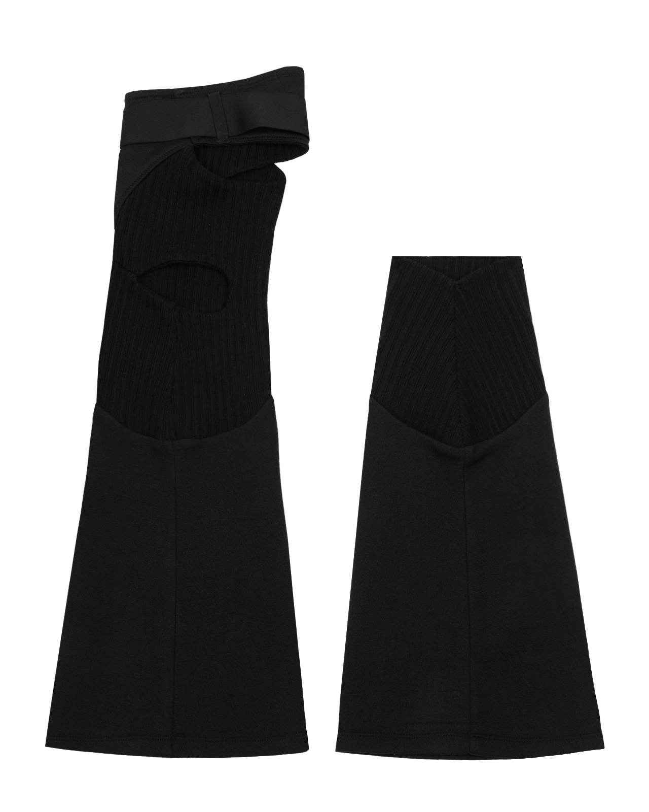 不对称腿部保暖器