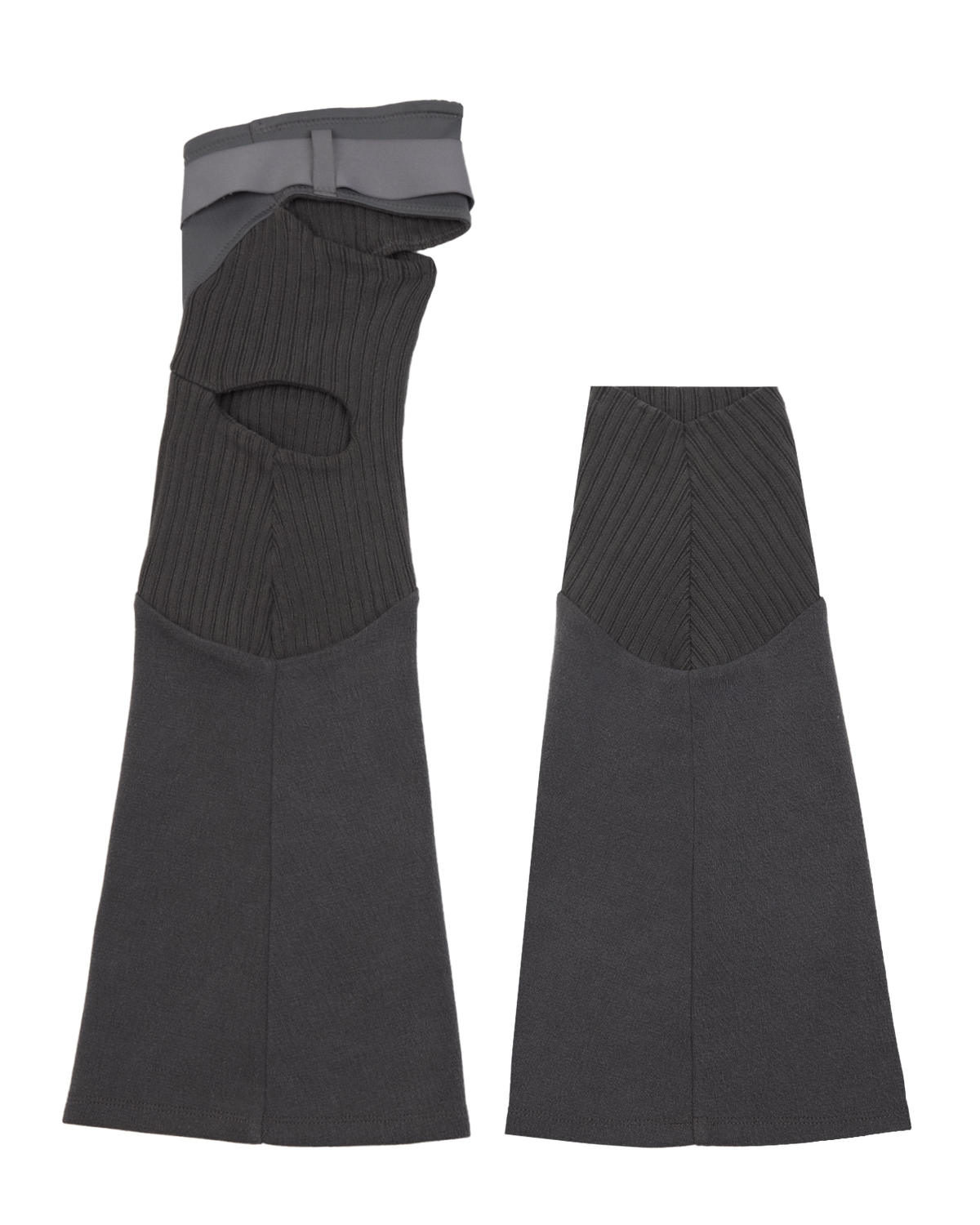 ASYMMETRIC LEG WARMER