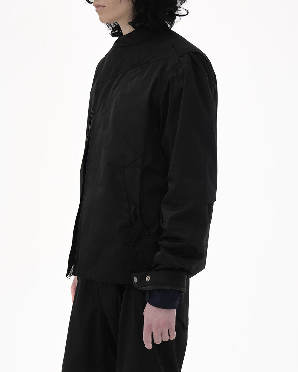 アシンメトリー トラッカージャケット