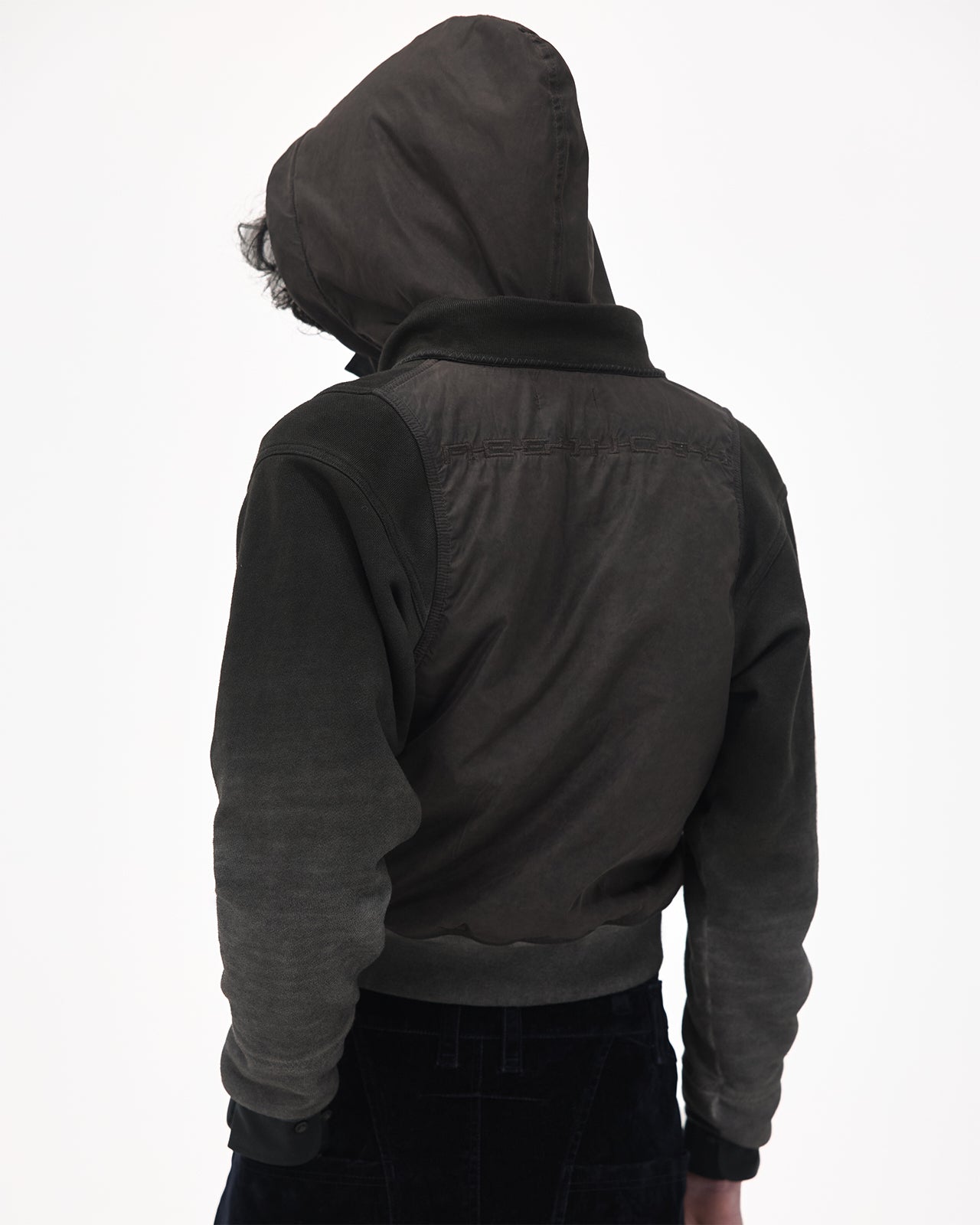 CROPPED ZIP UP HOODIE