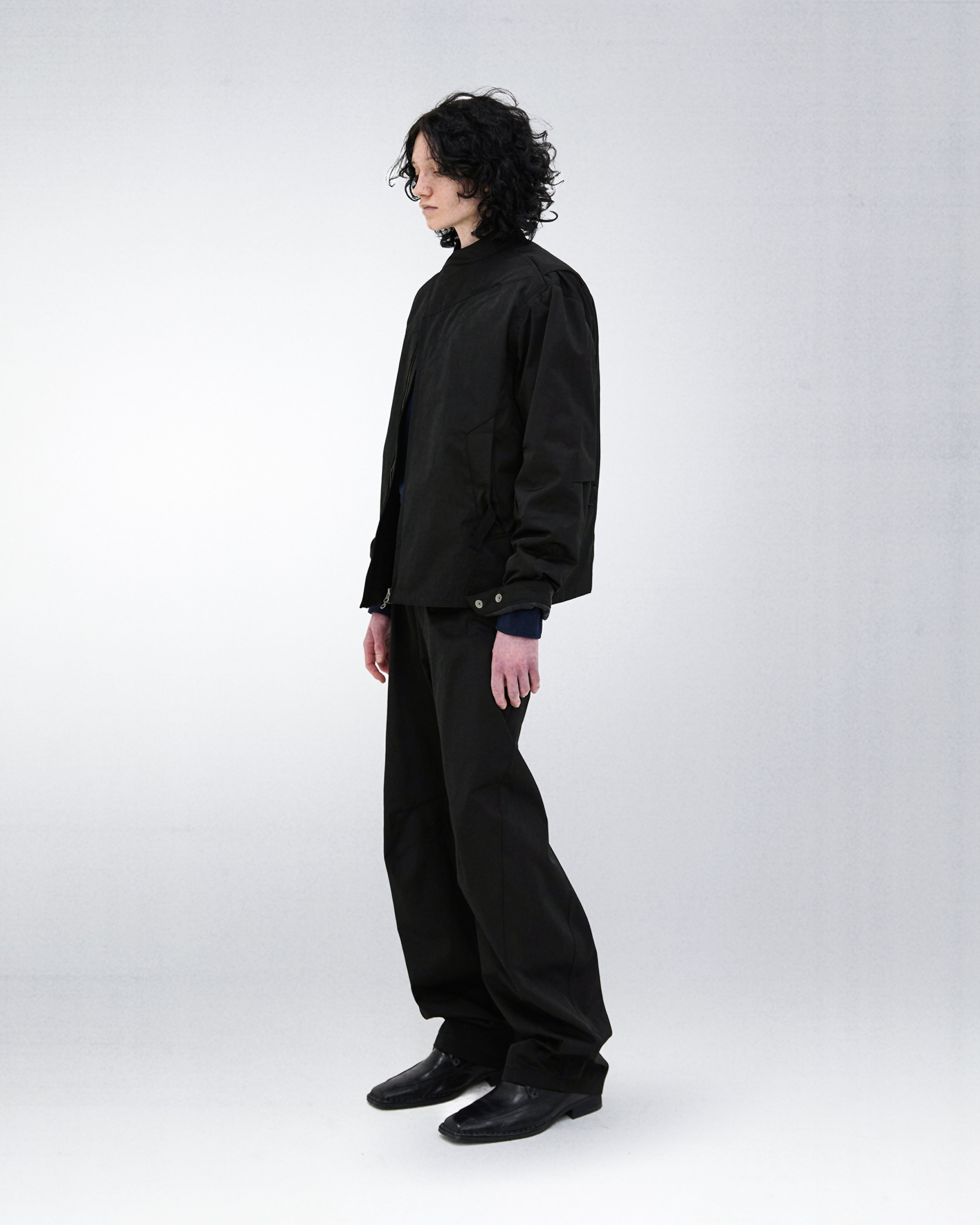 アシンメトリー トラッカージャケット