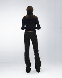 HOODED ZIP TOP
