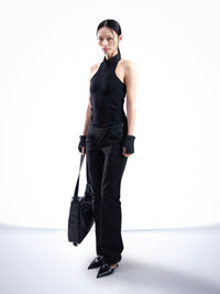 2WAY HALTER SLEEVELESS