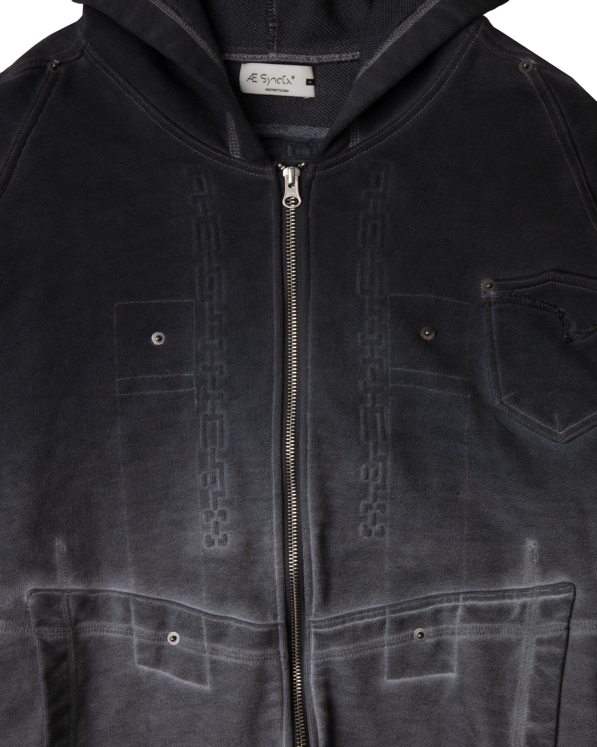 BRACES ZIP UP HOODIE