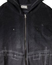 BRACES ZIP UP HOODIE