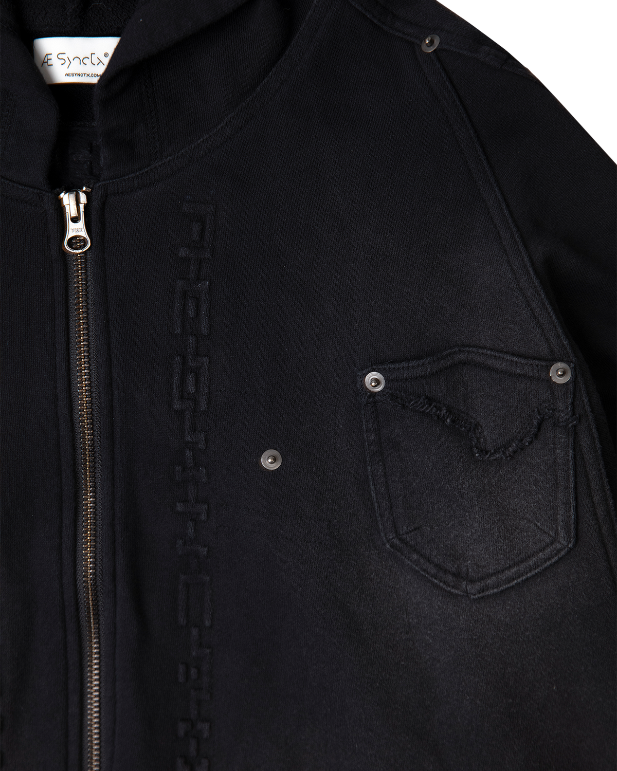 BRACES ZIP UP HOODIE
