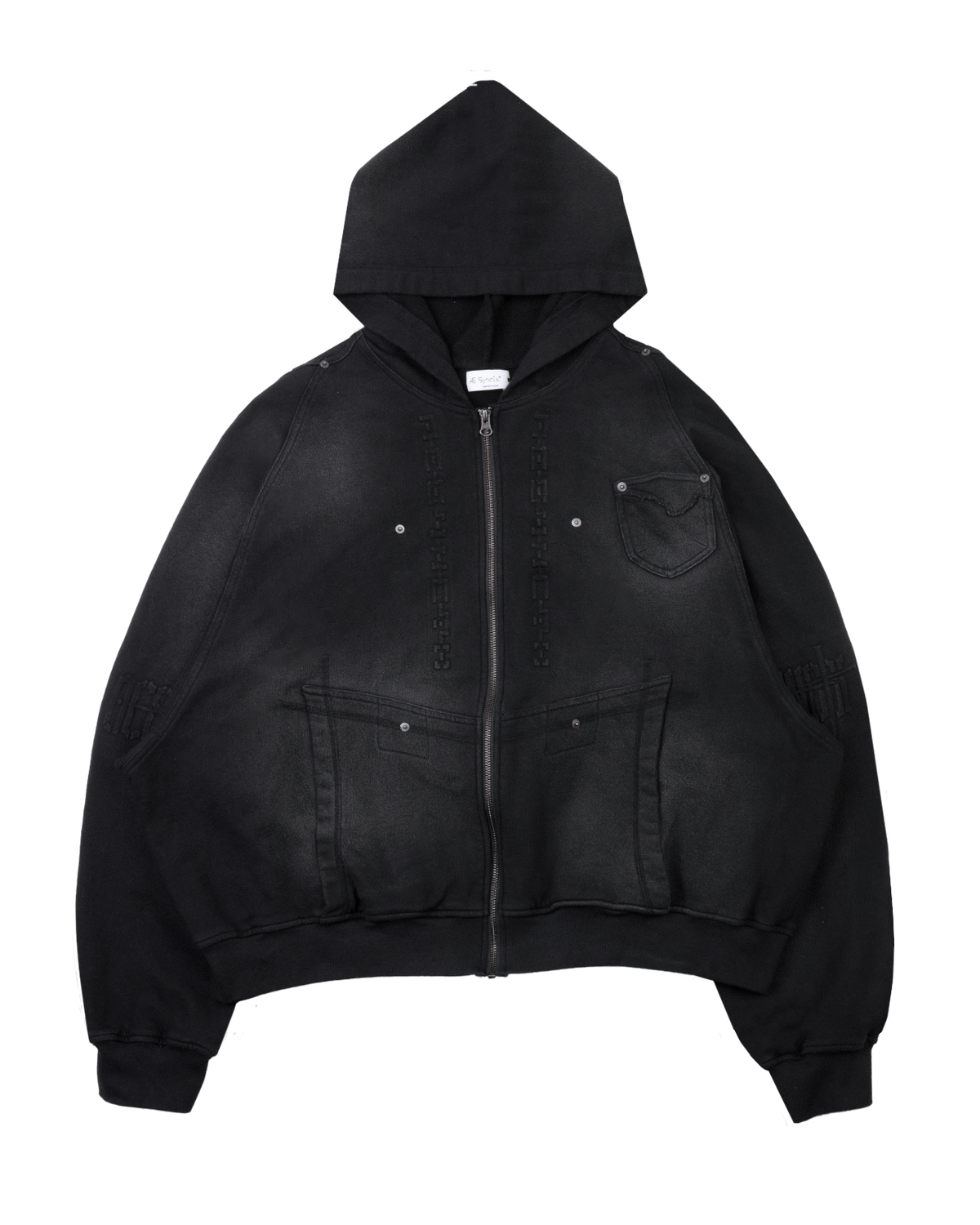 BRACES ZIP UP HOODIE