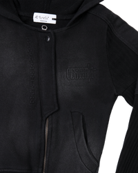 BRACES ASYMMETRIC ZIP UP HOODIE