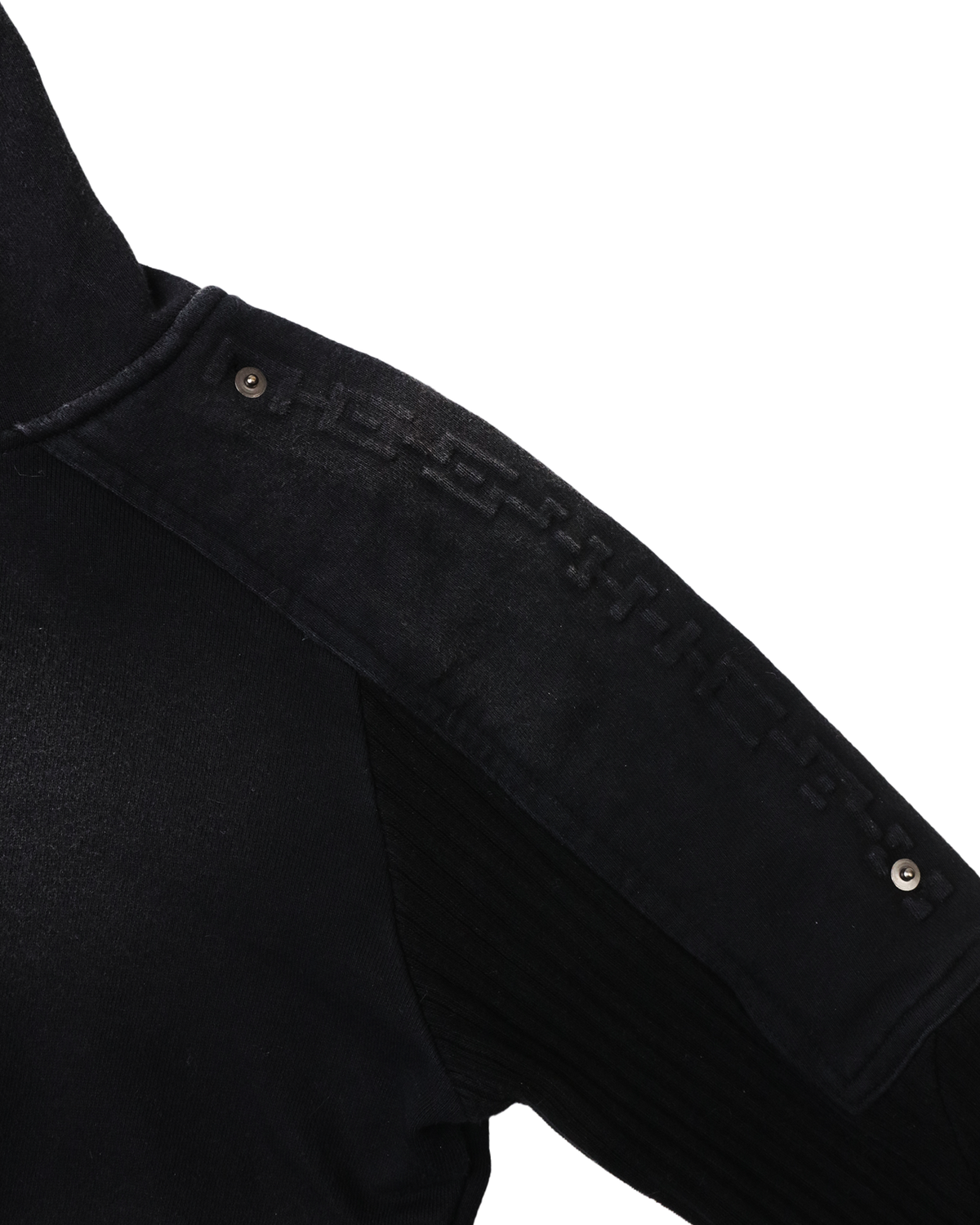 BRACES ASYMMETRIC ZIP UP HOODIE