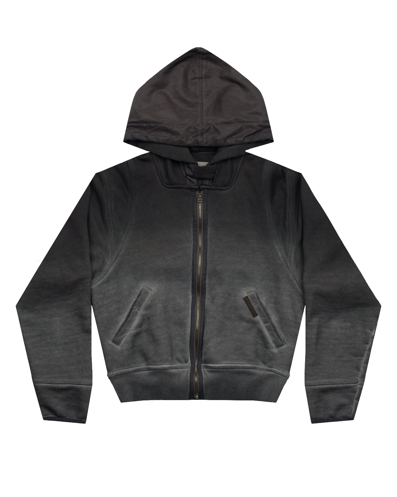 CROPPED ZIP UP HOODIE