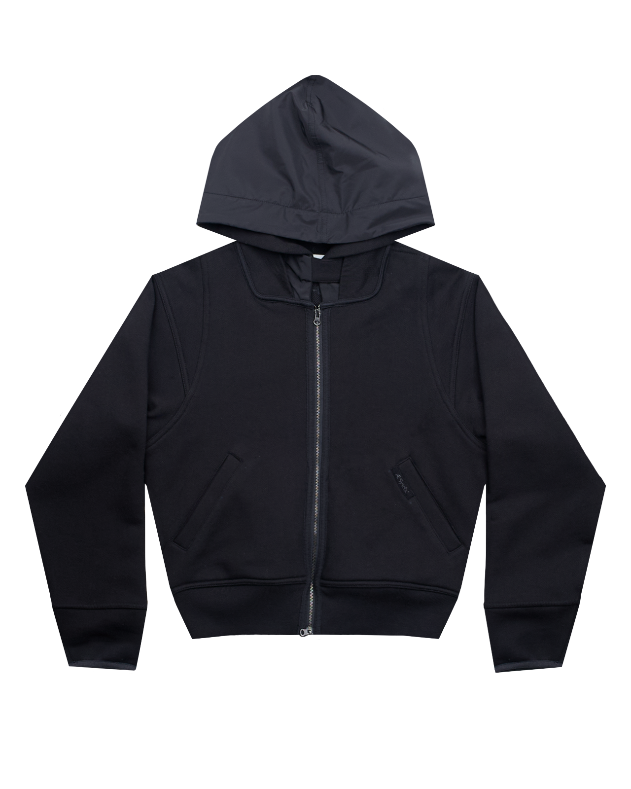 CROPPED ZIP UP HOODIE