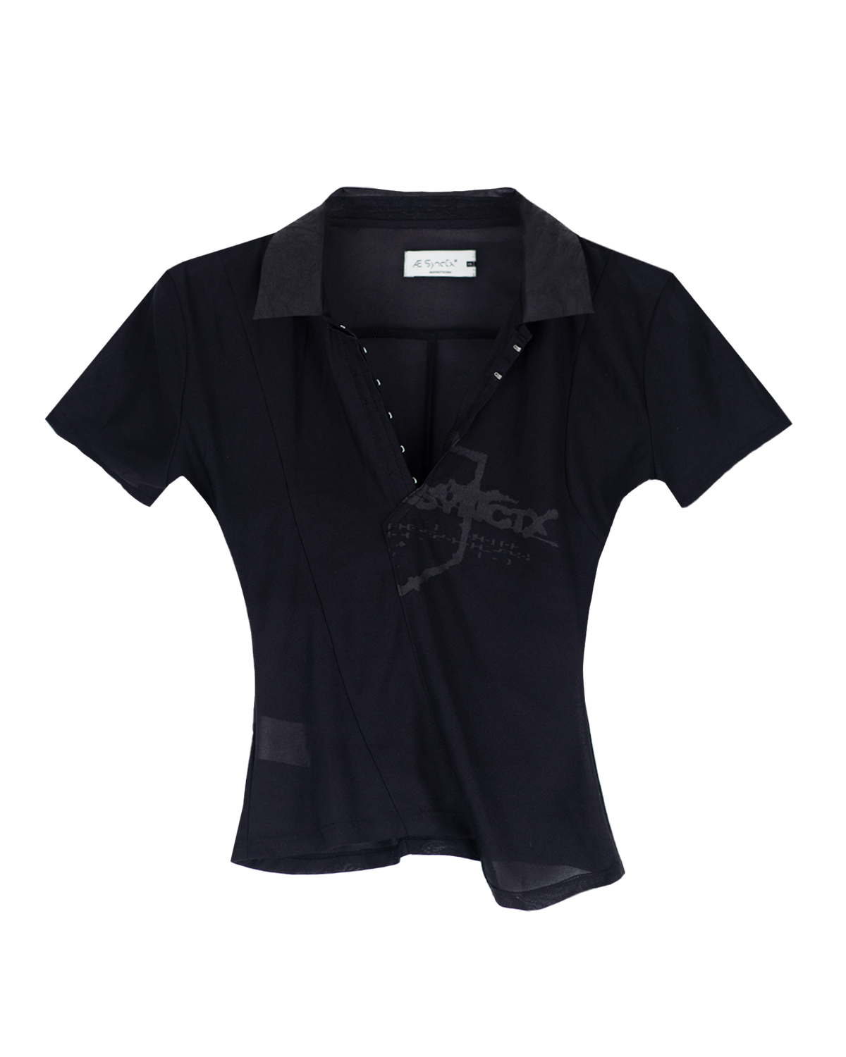 ASYMMETRIC HALF SLEEVE SHIRT