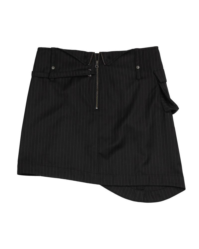 ASYMMETRIC MIDI SKIRT