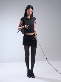 ASYMMETRIC MINI SKIRT