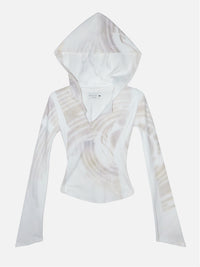 MYSTERY CIRCLE HOODED TOP