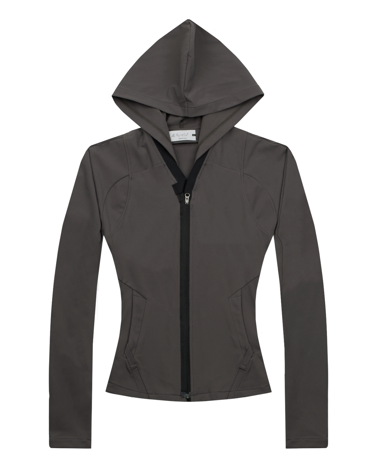 HOODED ZIP TOP