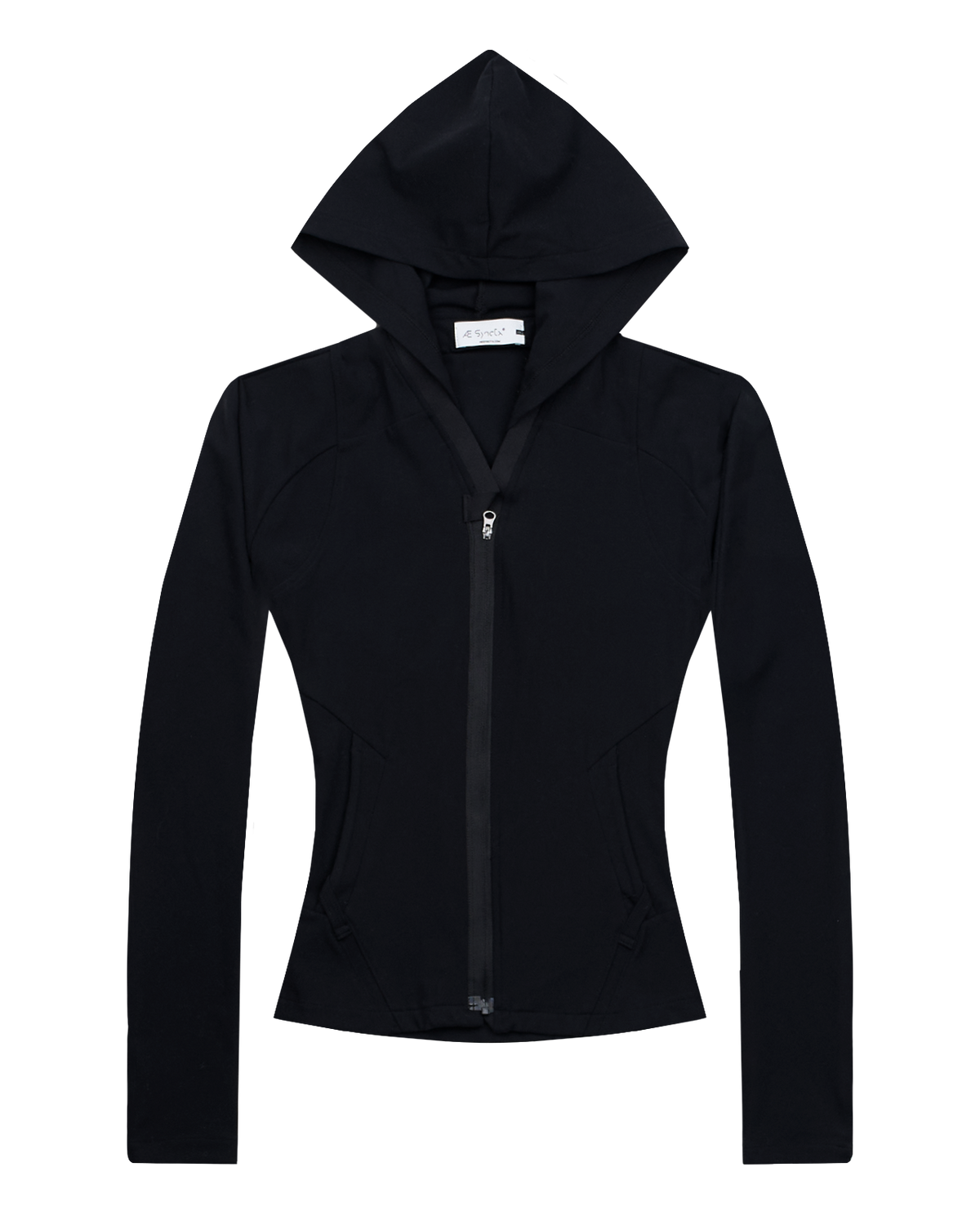 HOODED ZIP TOP