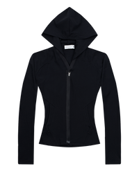 HOODED ZIP TOP