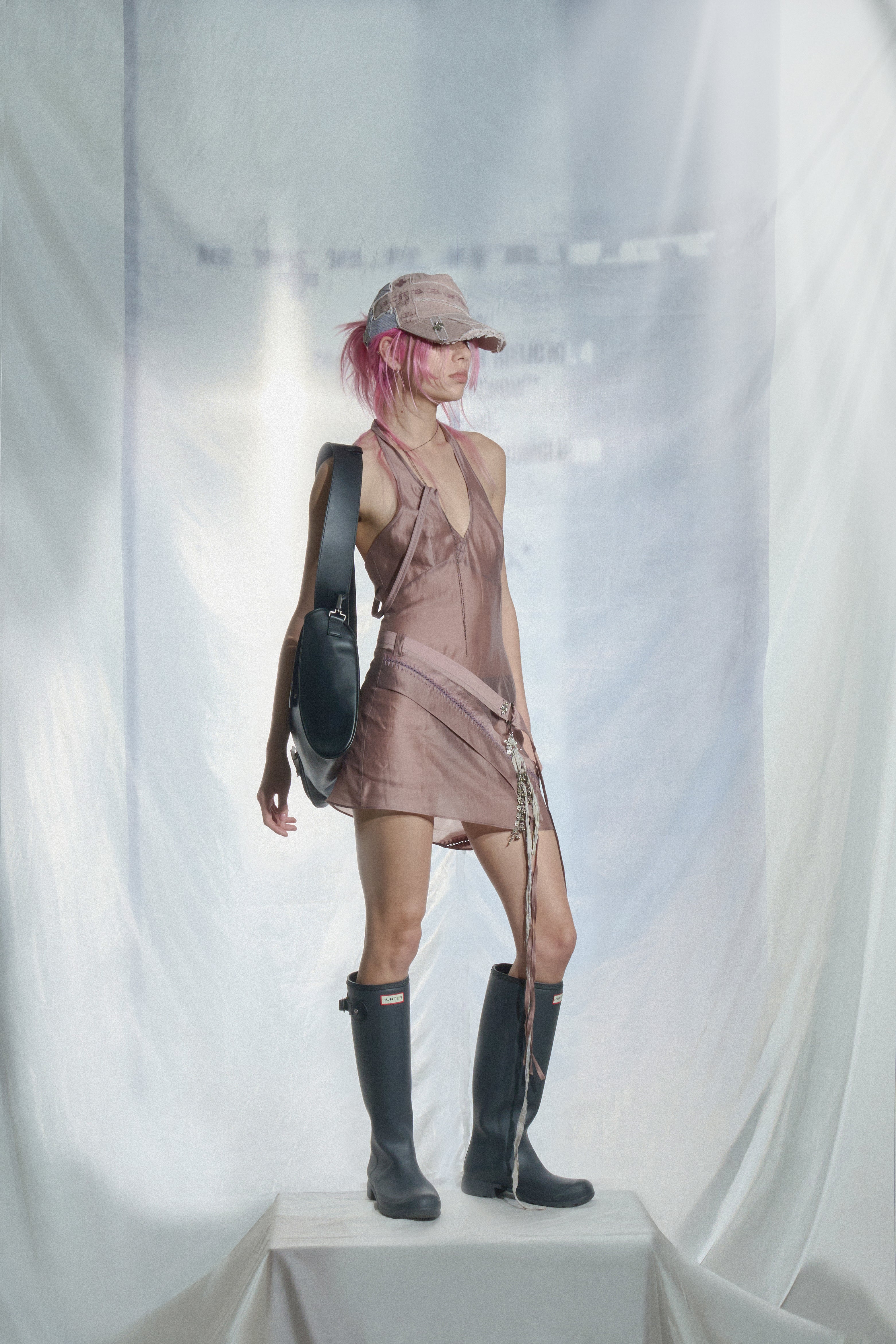 ASYMMETRICミニドレス