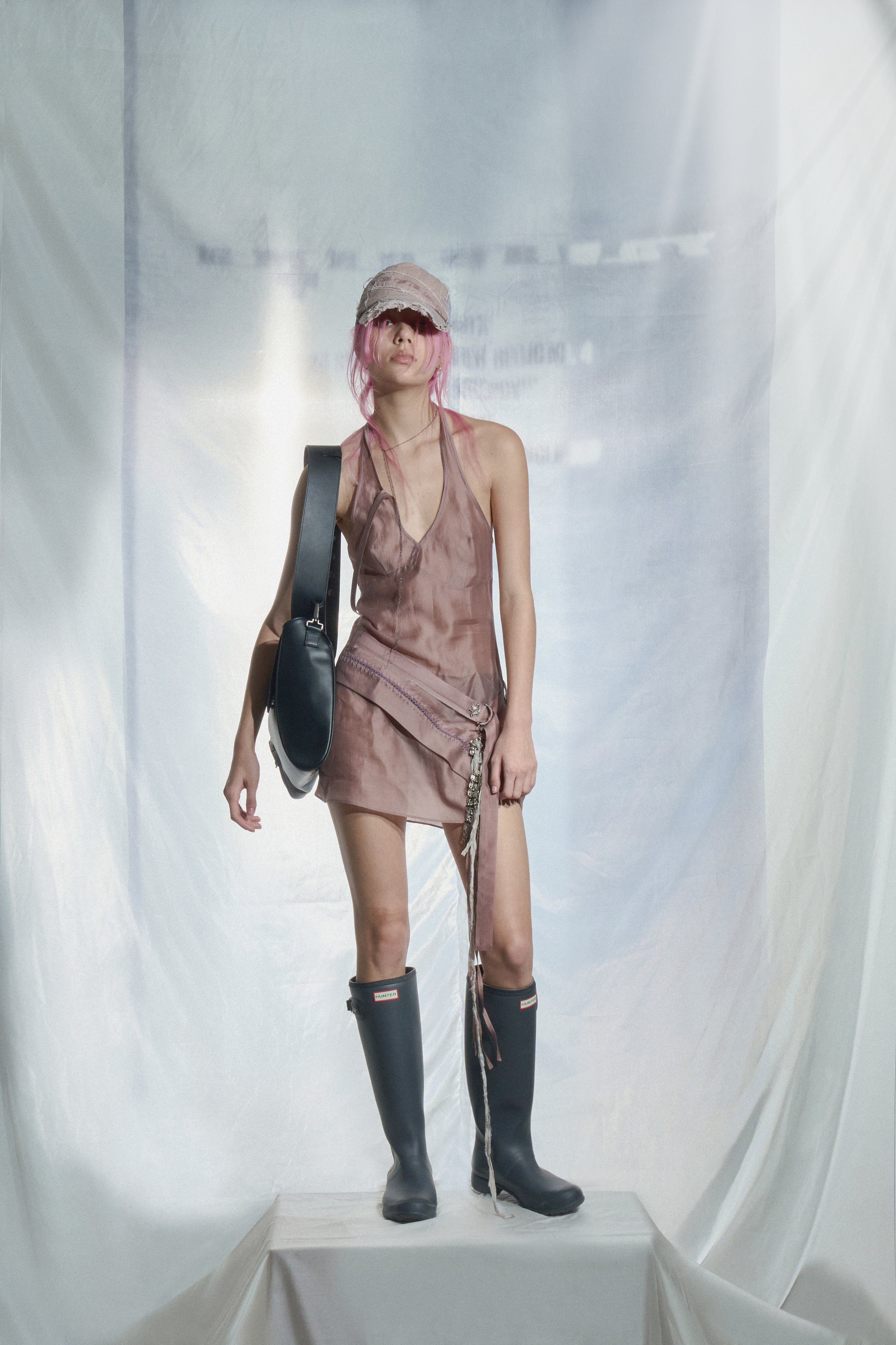 ASYMMETRICミニドレス