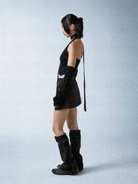 KNIT SLEEVELESS W/ ARM WARMERS